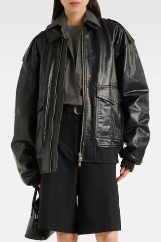 The Frankie Shop Viper leather jacket