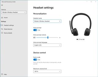 Microsoft Accessory Center Features