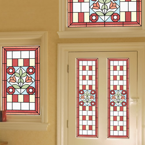 Aubrey Victorian Stained Glass Film
