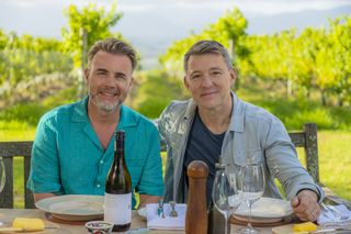 Gary Barlow in South Africa for his Wine Tour ITV show