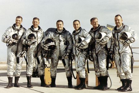 A photo from 1966 of the flight crew for the X-15 which was developed to provide data on aerodynamics, structures, flight controls and the physiological aspects of high speed, high altitude flight.