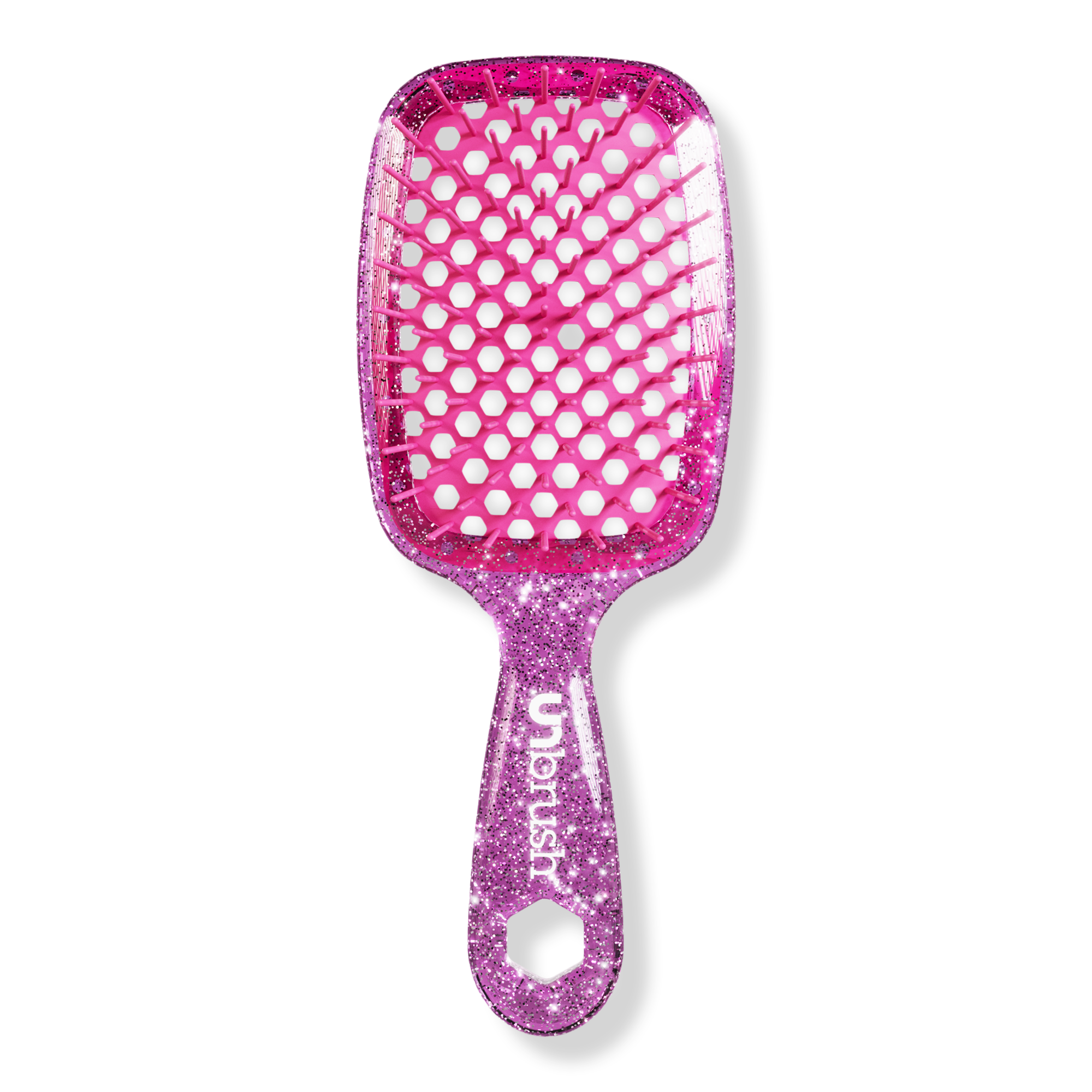 Detangling Hair Brush - Glitter Rose Quartz