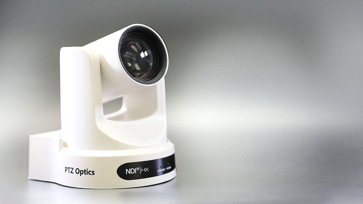 PTZOptics heads to ISE 2023 with it PTZ cameras (shown here) on display.