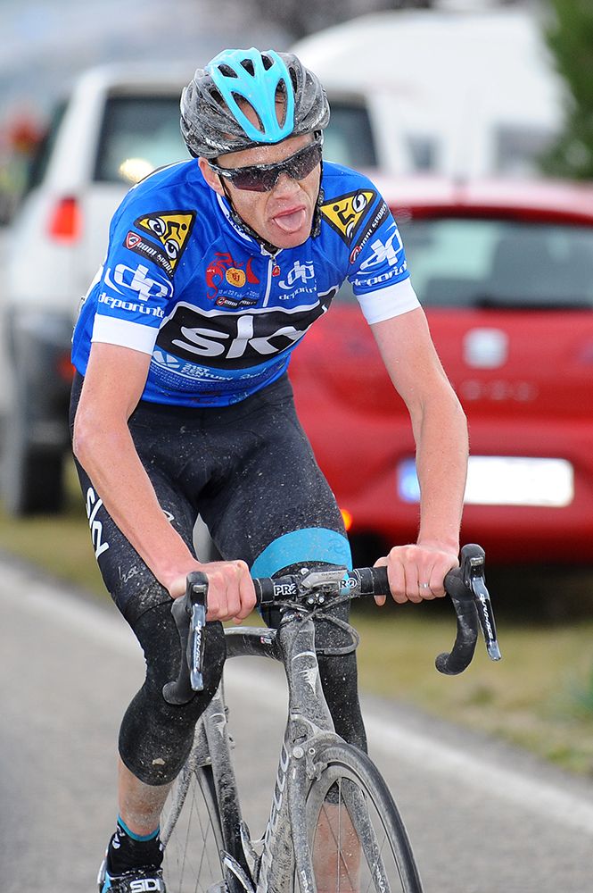 Chris Froome (Sky) grinds to victory at the Ruta del Sol.
