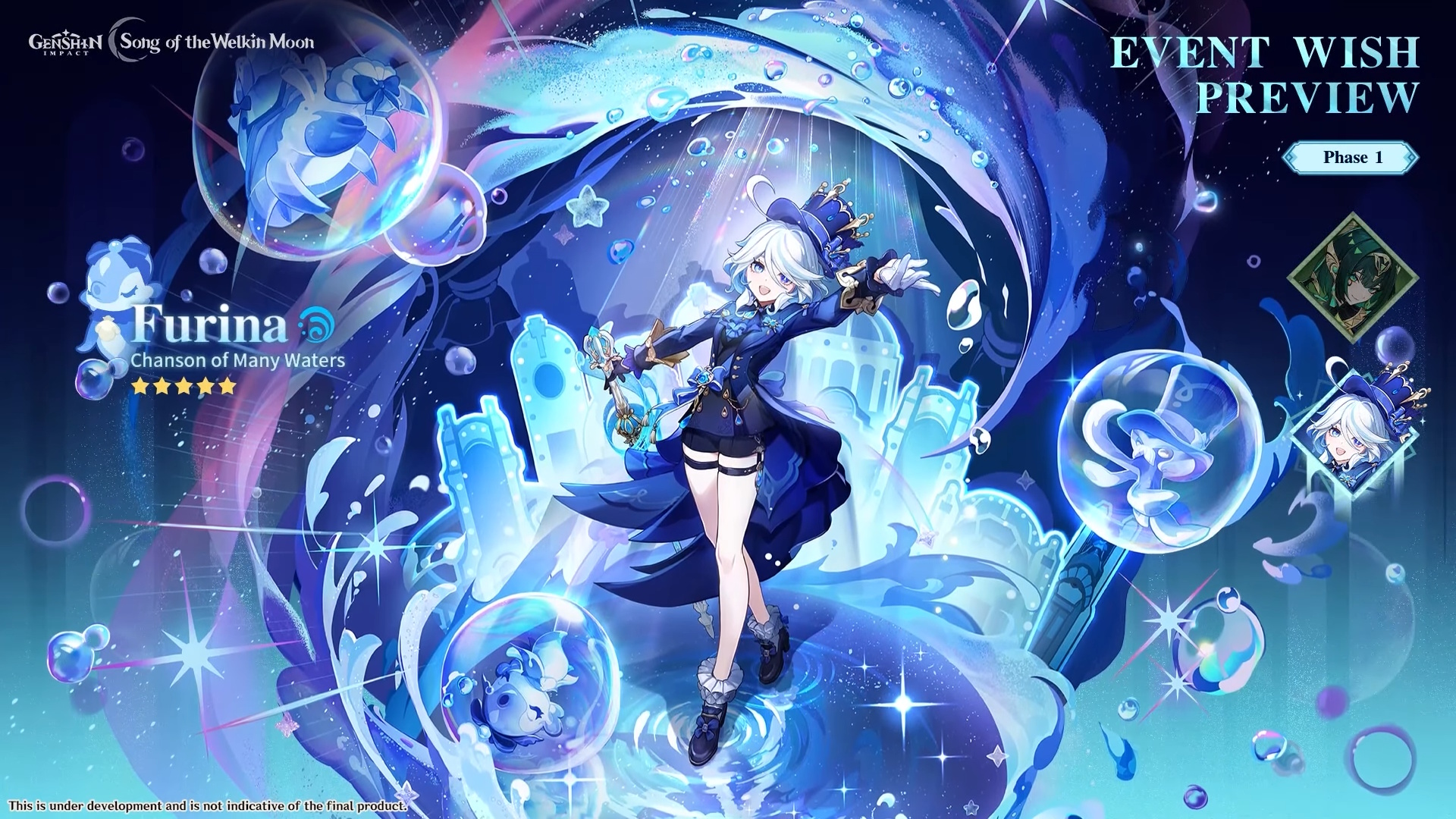 Genshin Impact banner - Furina in version 6.1 Luna II