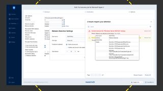 A screenshot of the Nakivo Backup & Replication 11 malware detection alerts