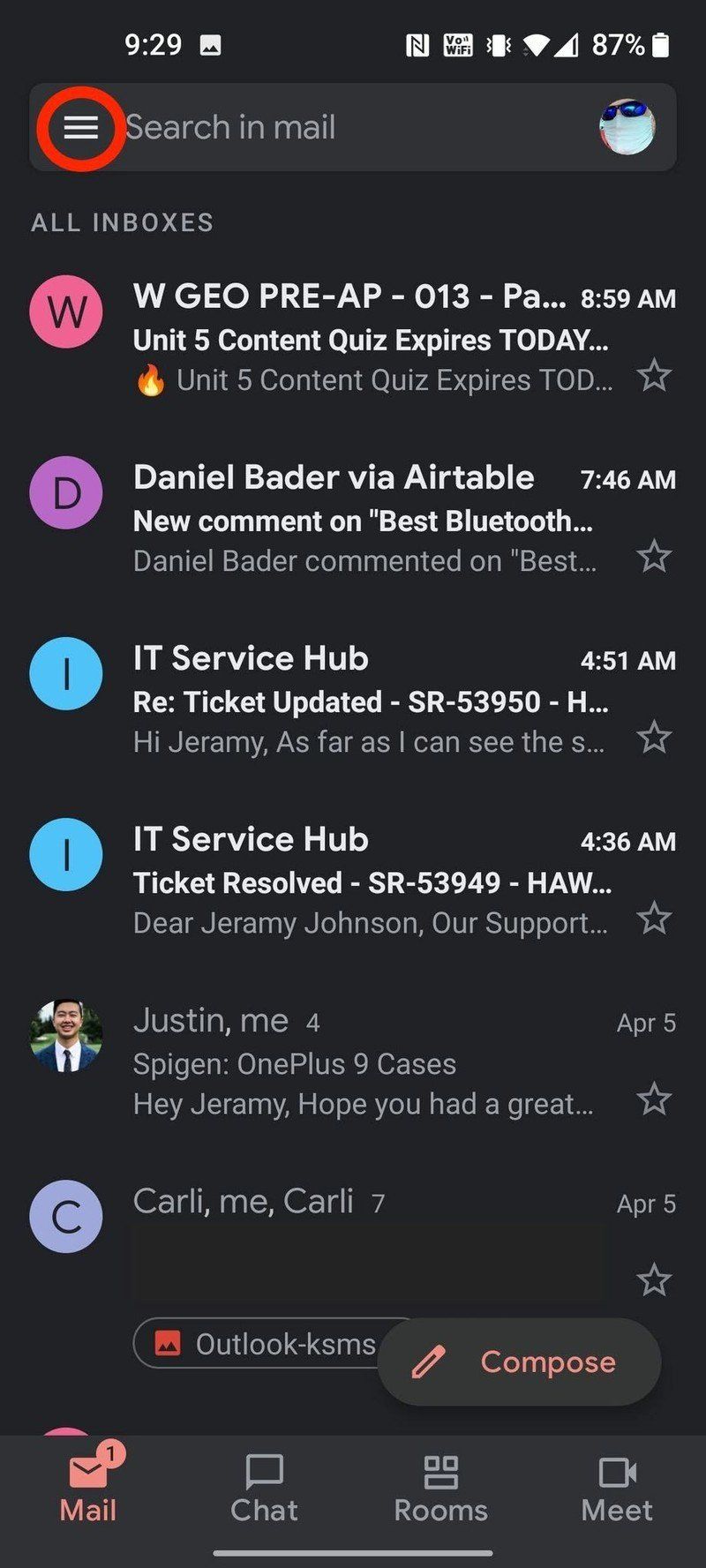 how to disable google chat on android samsung