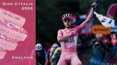 Picture by Zac Williams/SWpix.com - 11/05/2024 - Cycling - 2024 Giro d'Italia, Stage 8 - Spoleto - Prati di Tivo - Italy - Tadej Pogacar, UAE Team Emirates, wins the stage
