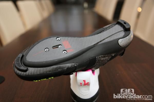 The fi'zi:k K1 is one of just three shoes to carry over last year's Mobius multi-piece carbon fiber outsole.
