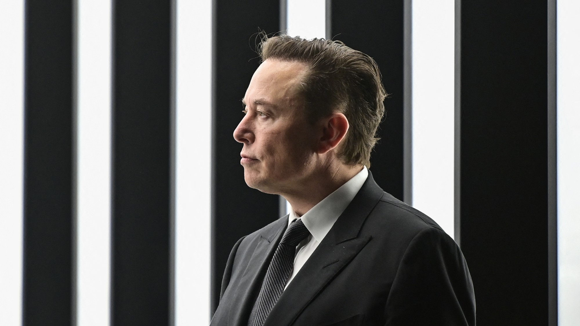 Tesla CEO Elon Musk attends the start of production at Tesla's "gigafactory" on March 22, 2022 in Gruenheide, Germany