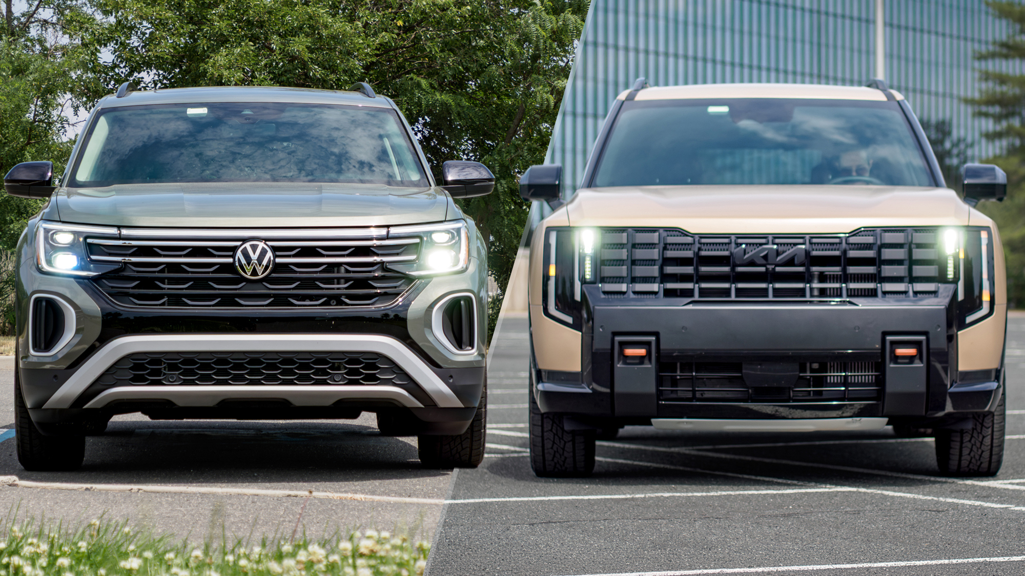 Volkswagen Atlas vs Kia Telluride.