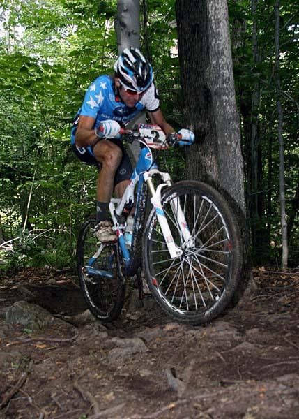 Jeremy Horgan-Kobelski crests the top of the hardest technical climb .