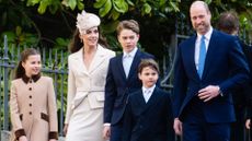L-R: Princess Charlotte, Kate Middleton, Prince George, Prince Louis and Prince William on April 5, 2026