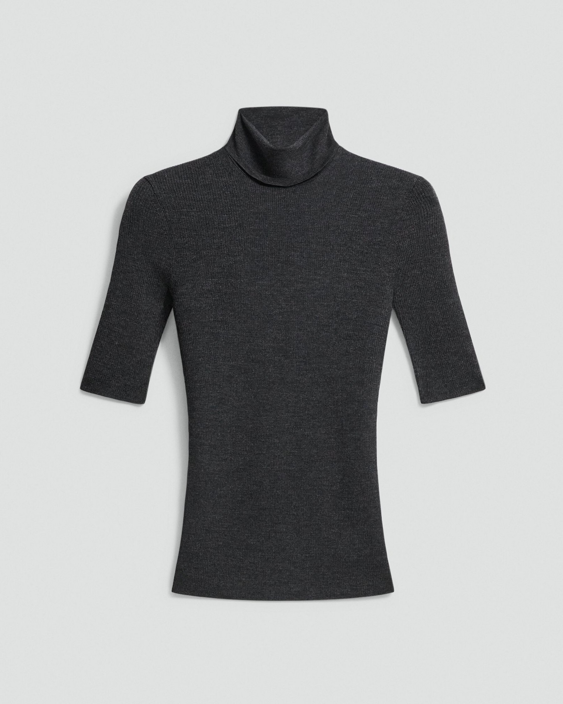 Theory, Leenda Short-Sleeve Turtleneck in Regal Wool