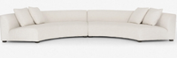 Saban 2 piece curved sofa, Lulu and Georgia