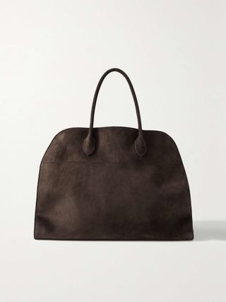 Margaux 17 Buckled Suede Tote