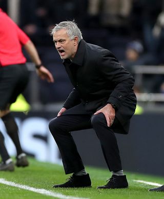 Mourinho was frustrated by Tottenham's first-half performance