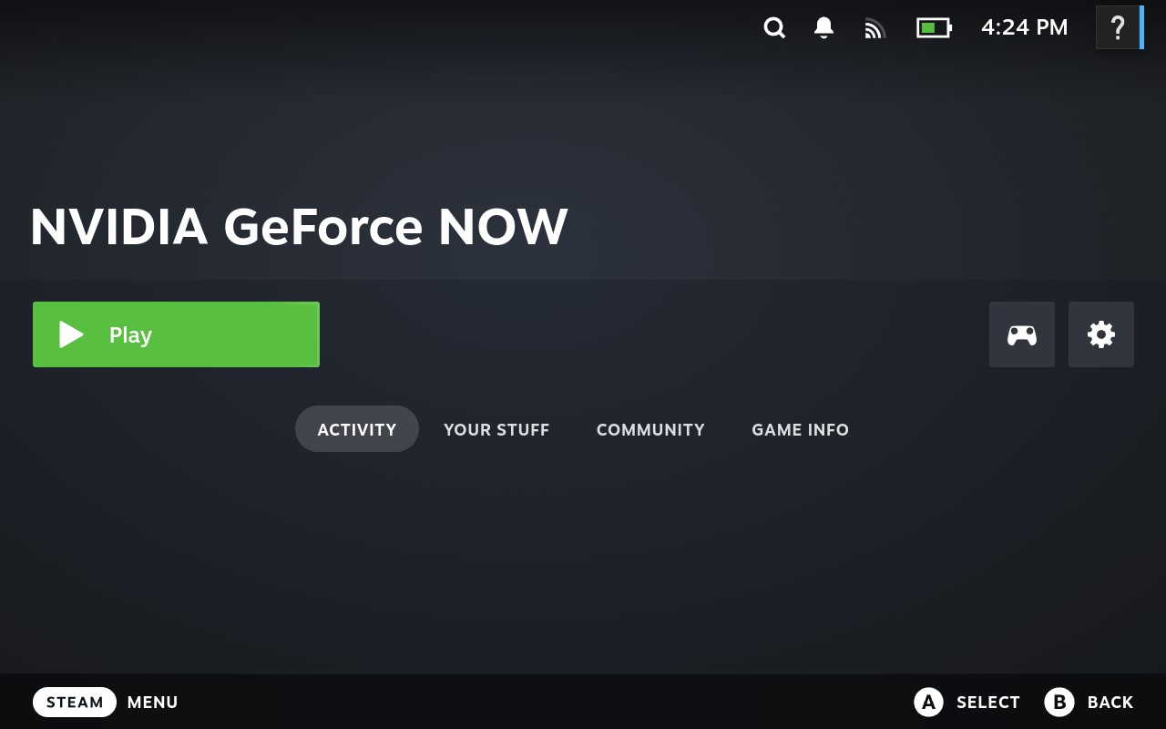 GeForceNow on Steam Deck