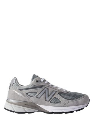 990v4 Leather-Trimmed Suede and Mesh Sneakers