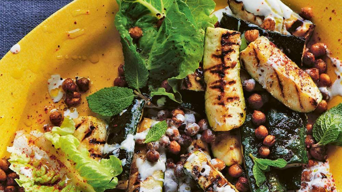 Recipe: charred courgette and chickpea salad | The Week