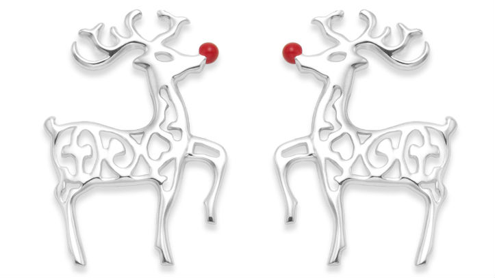 Rudolph the Red Nosed Reindeer earrings