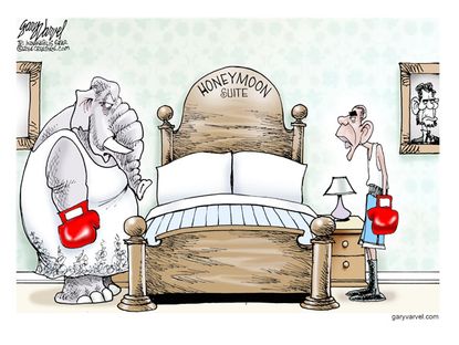 Obama cartoon honeymoon suite GOP