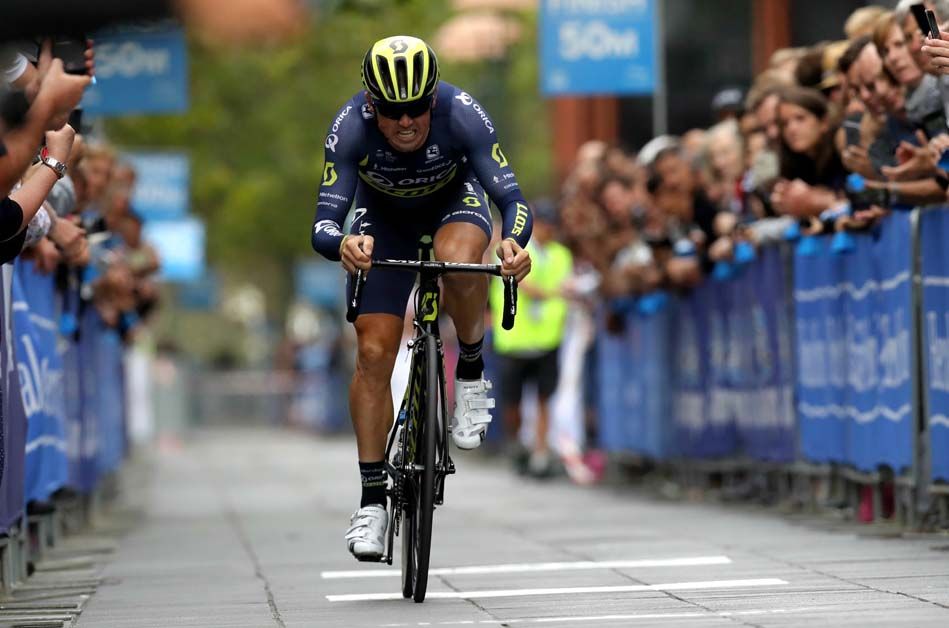 Simon Gerrans finished eight seconds down