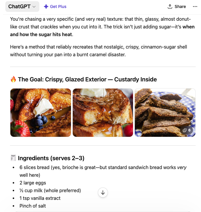 ChatGPT French Toast 1