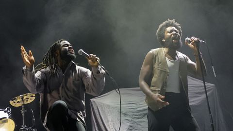Young Fathers on stage