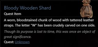 Diablo 4 - Bloody Wooden Shard