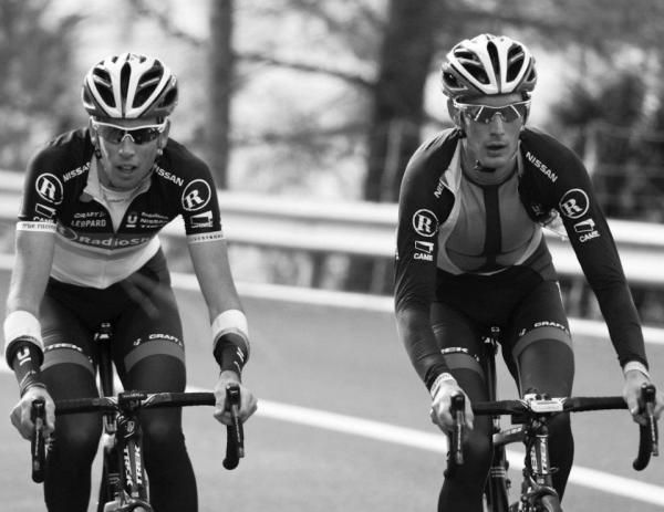 Didier and Schleck climb together