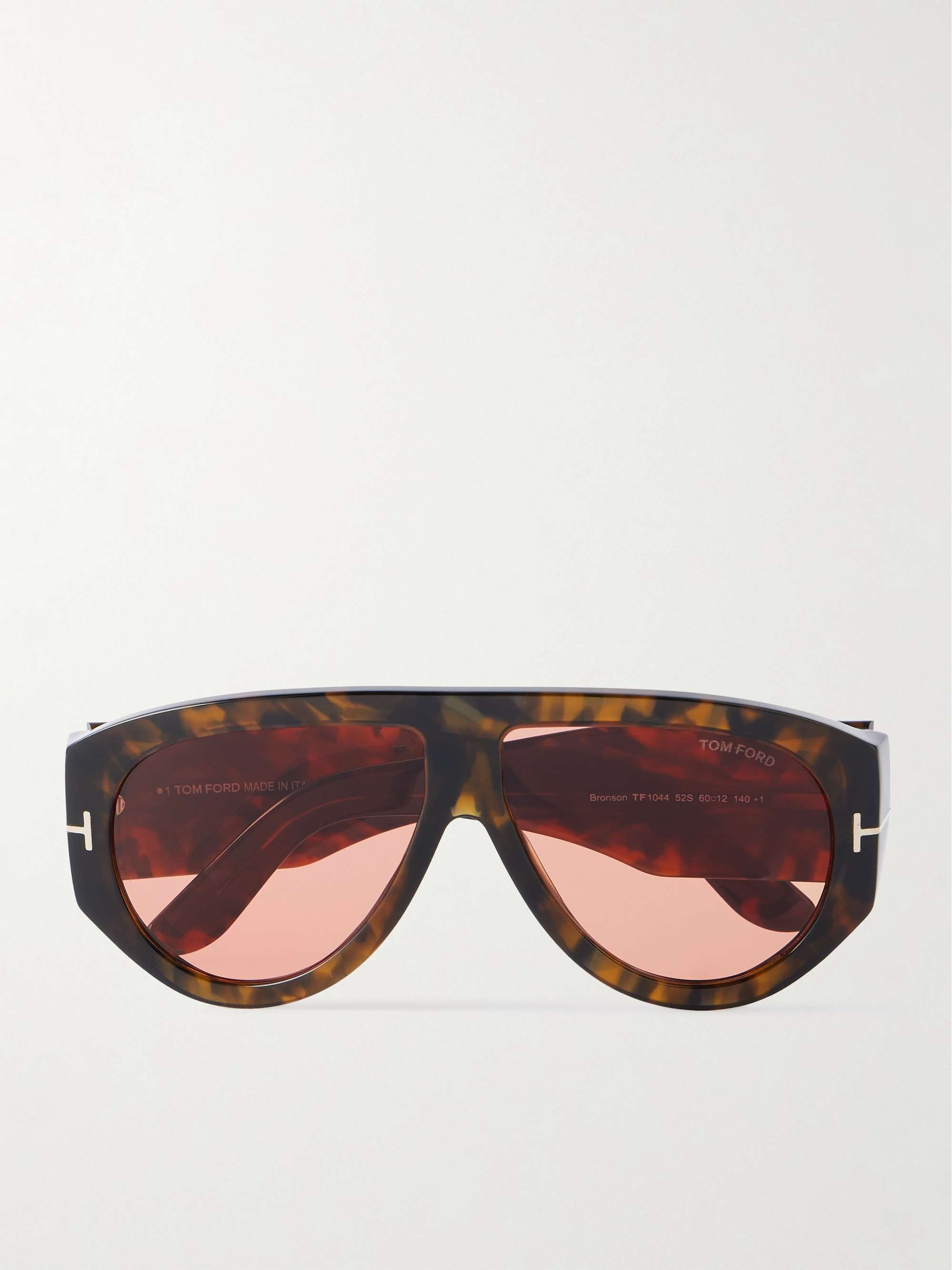 Bronson Aviator-Style Tortoiseshell Acetate Sunglasses