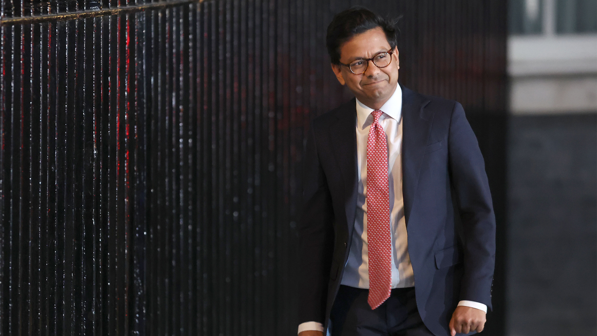 UK government AI minister Kanishka Narayan pictured leaving Downing Street following Prime Minister Andy Burnham's cabinet reshuffle on 20th July, 2026.