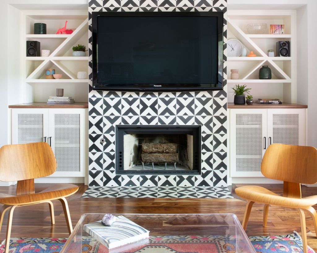 Fireplace tile ideas – 10 decorative designs using ceramic, porcelain ...
