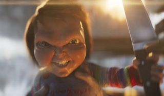 Ready Player One Chucky grinning maniacally with a knife