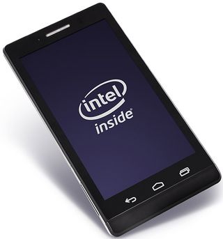Intel's Clover Trail+ reference phone.