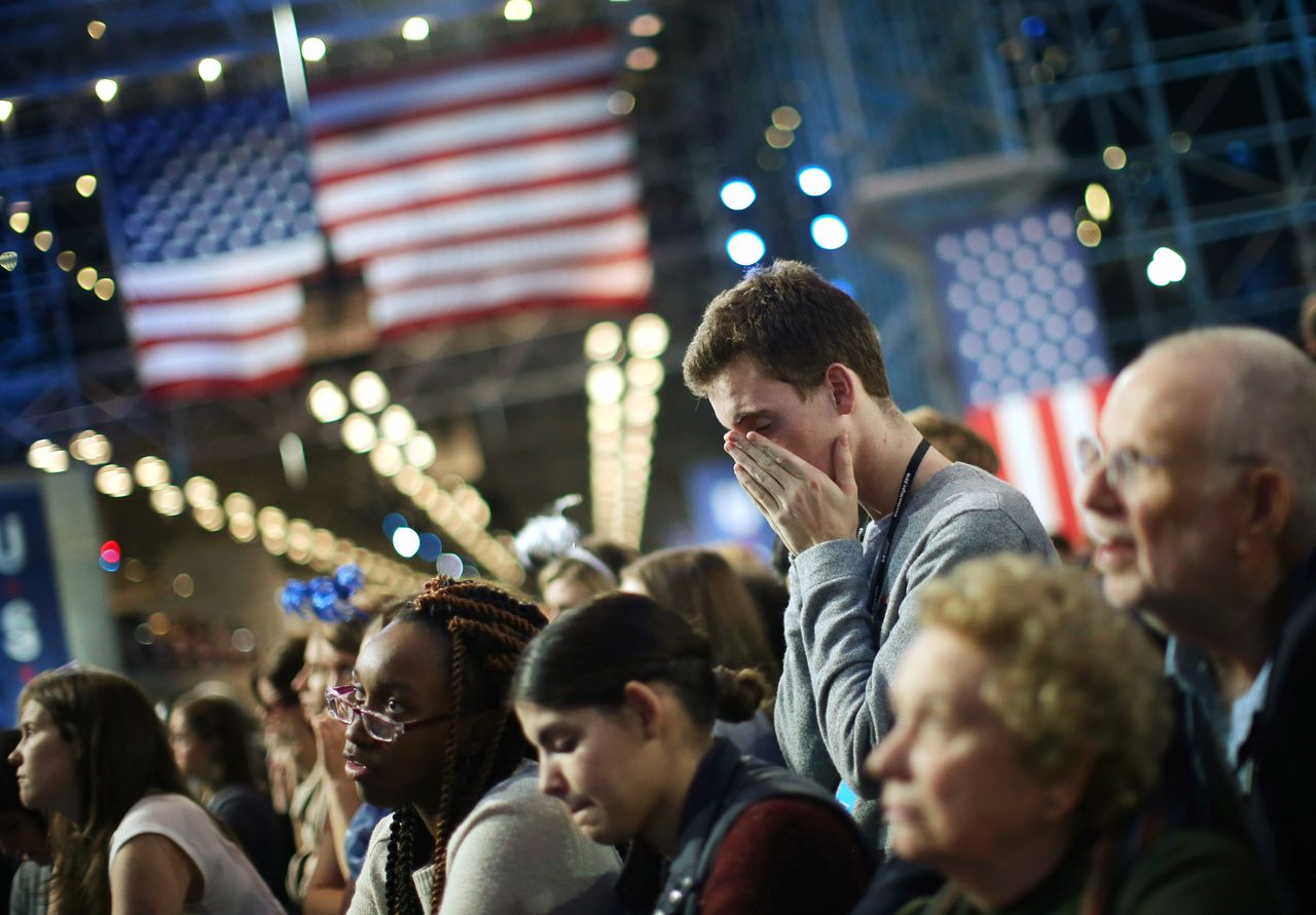 Hillary Clinton&amp;#039;s election night rally.