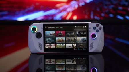Asus ROG Ally handheld PC showing game launcher