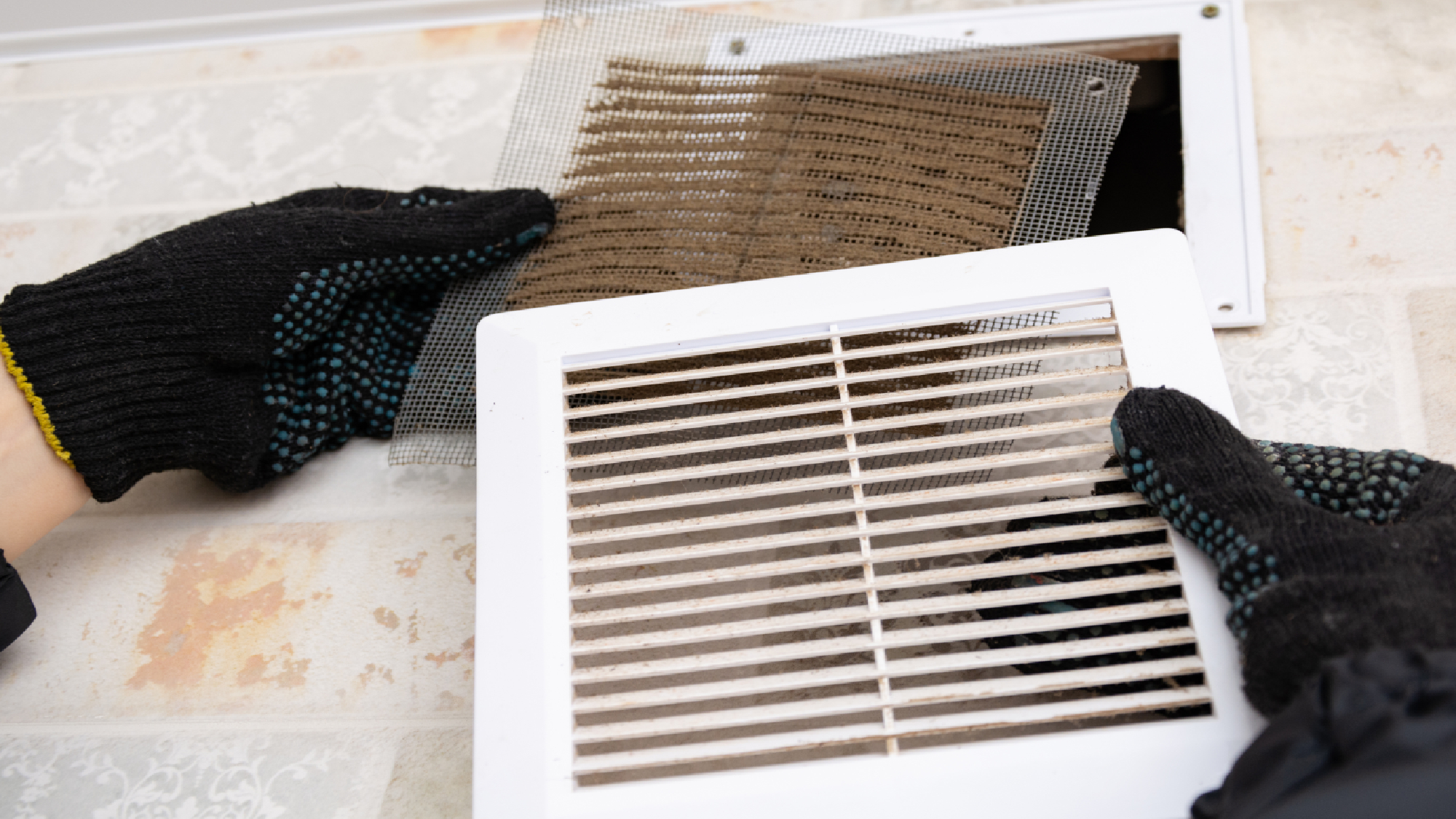  HVAC filter being changed 