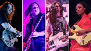 Wolfgang Van Halen (Mammoth WVH), Jake Kizka (Greta Van Fleet), Gina Gleason (Baroness) and Malina Moye