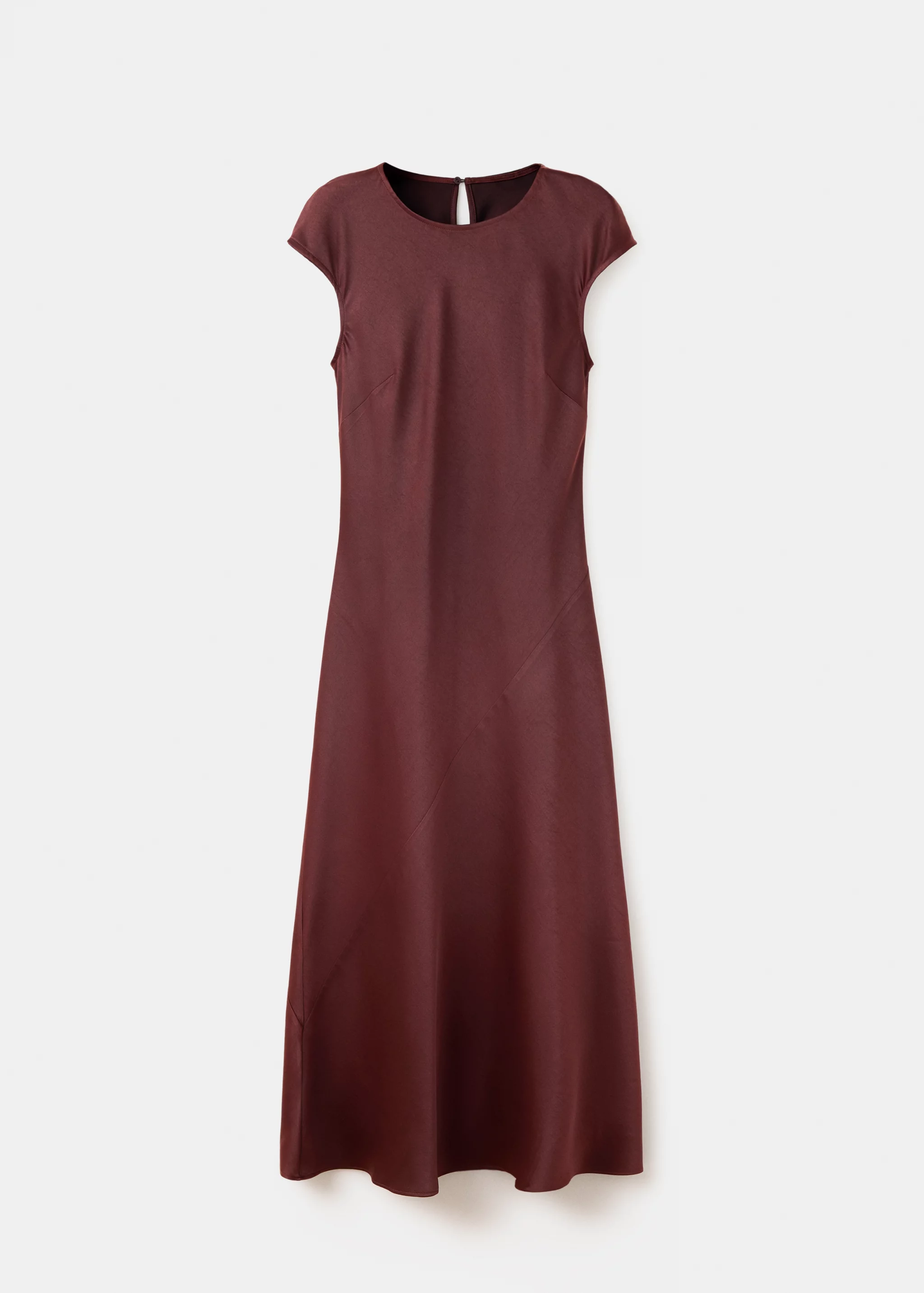 Midi Dress With a Round Neck - Women | Mango Usa