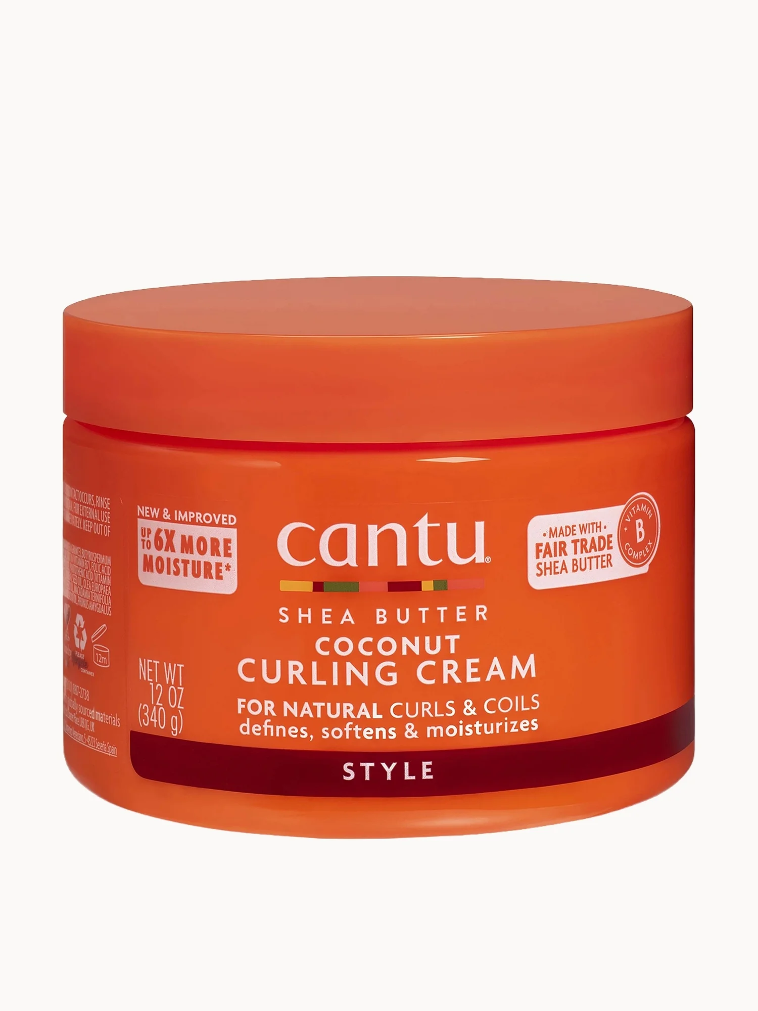 Cantu Shea Butter for Natural Hair Coconut Curling Cream 340 G
