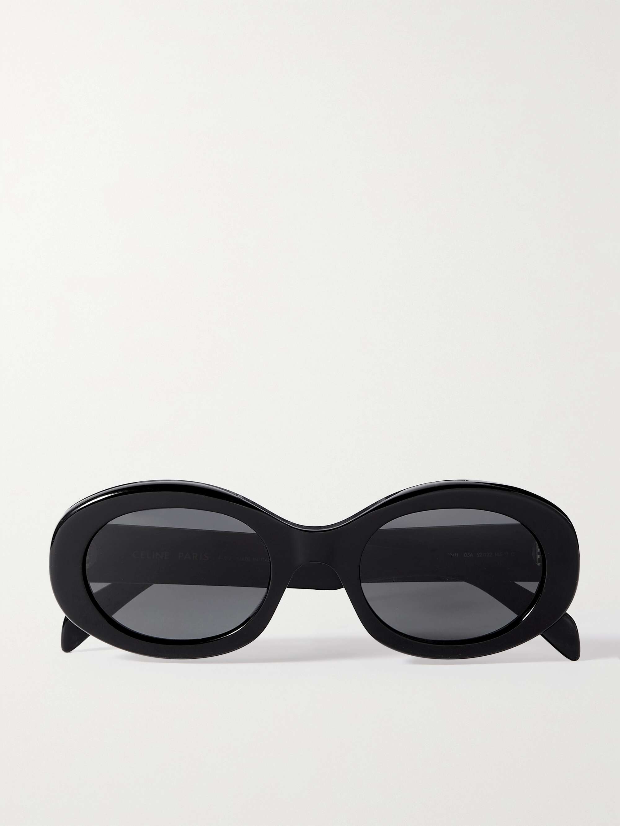 Triomphe Oval-Frame Acetate Sunglasses