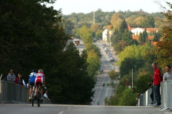 The view back down the finish