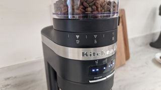 The settings on the KitchenAid Coffee Grinder