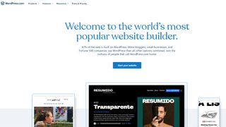 WordPress's website