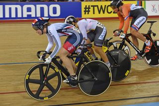 Becky James claimed bronze in the women's keirin at the Track World Championships 2016