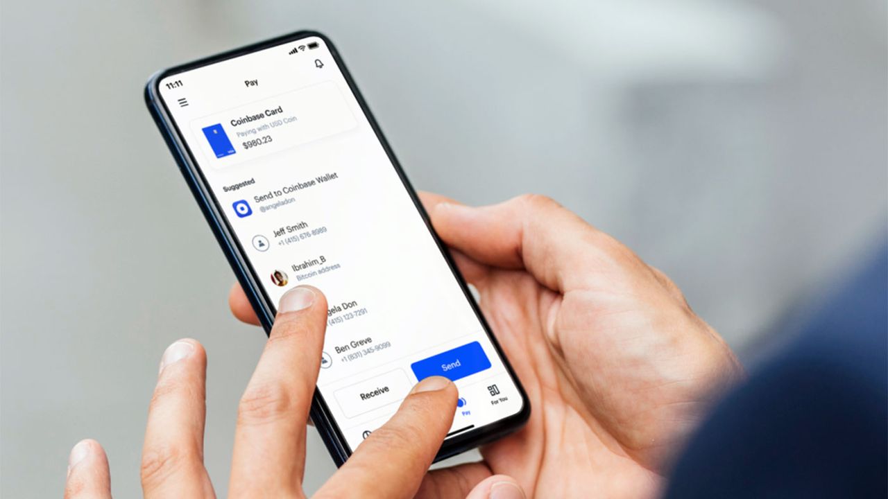 The Coinbase app