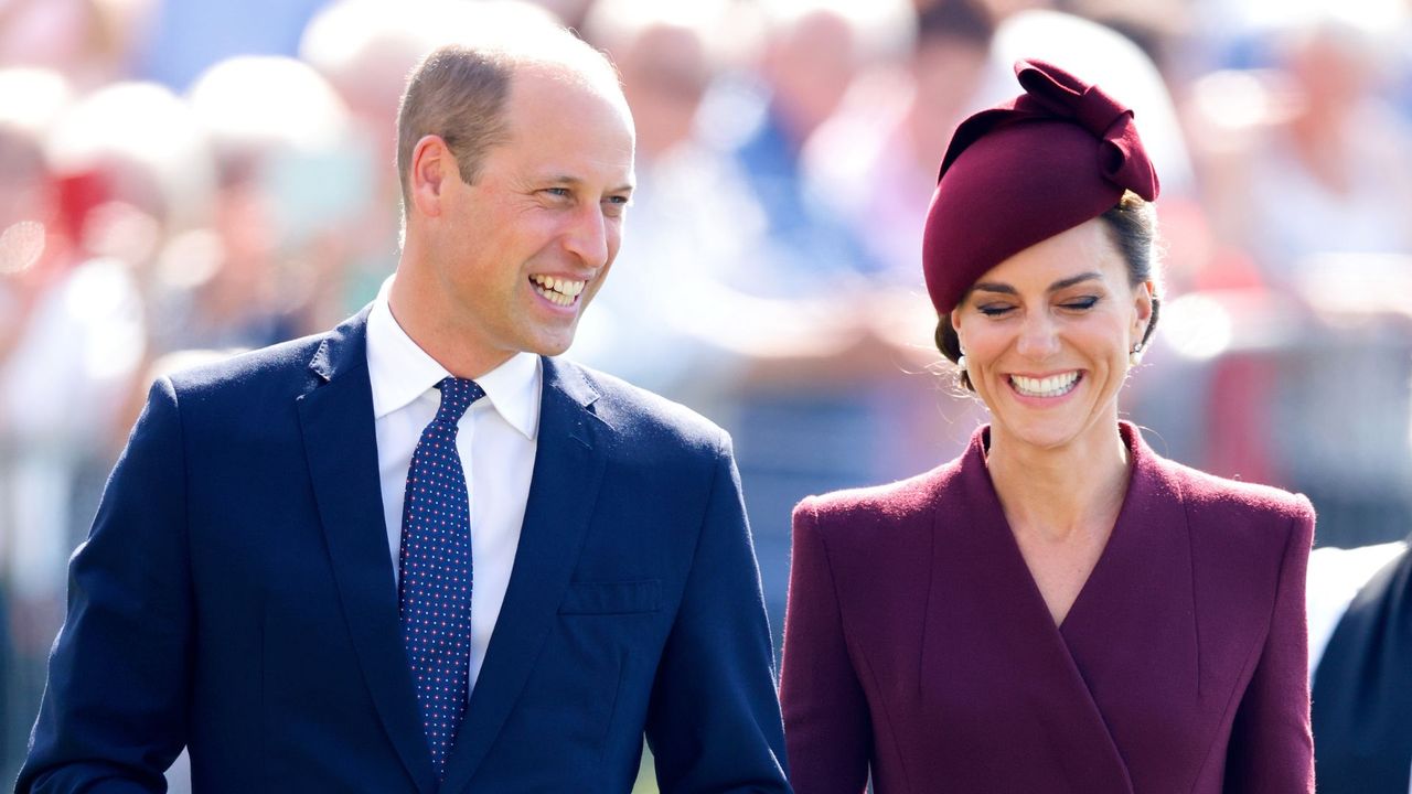 Prince William, Prince of Wales and Catherine, Princess of Wales attend a service to commemorate the life of Her Late Majesty Queen Elizabeth II at St Davids Cathedral on September 8, 2023 in St Davids, Wales.