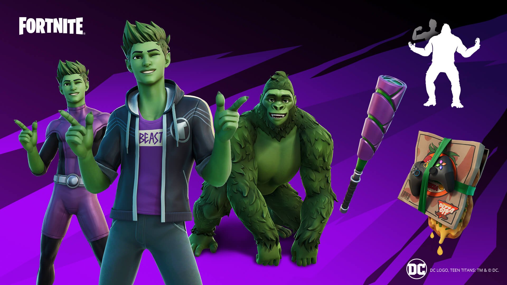 Beast Boy Fortnite skin bundle